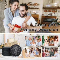 48 PCS Bulk Slate Coasters, 4-Inch Black Stone Coasters, Home Décor 07FC0E-D4 - KOEEK