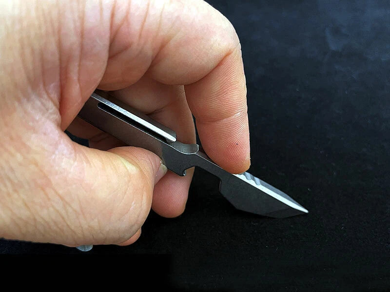 TC4 Titanium Alloy Pocket Multi Tools Bottle Opener cutter Outdoor EDC Tool 07FC0E-D4 - KOEEK