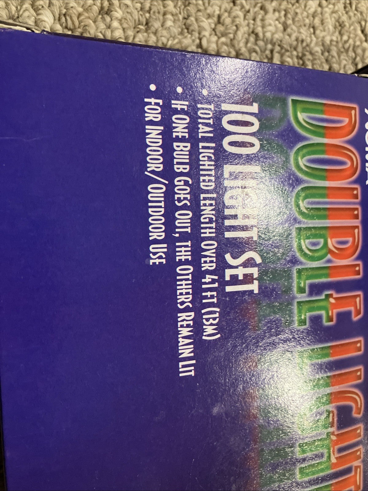 Noma Double Lights Red/Green 2 Colors 2 Filaments 100 Lights Lot of 3 NOMA - KOEEK