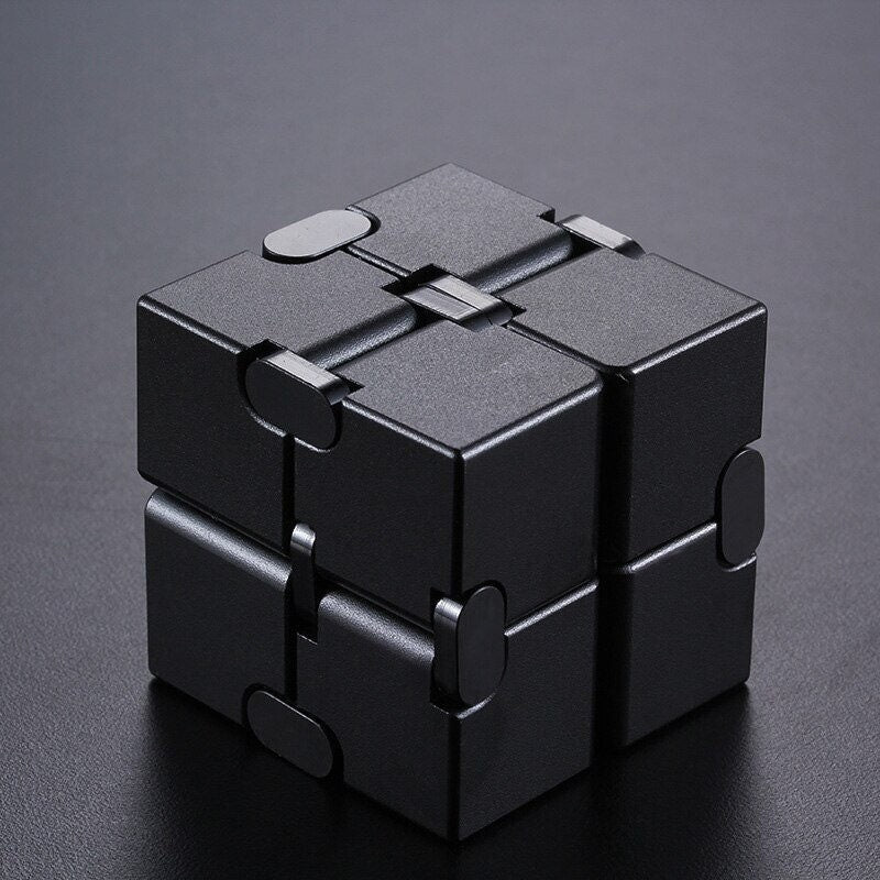 Fidget Slider Metal Infinity Cube Fidget Spinners EDC Desk Toys Adult Gifts 07FC0E-D4 - KOEEK