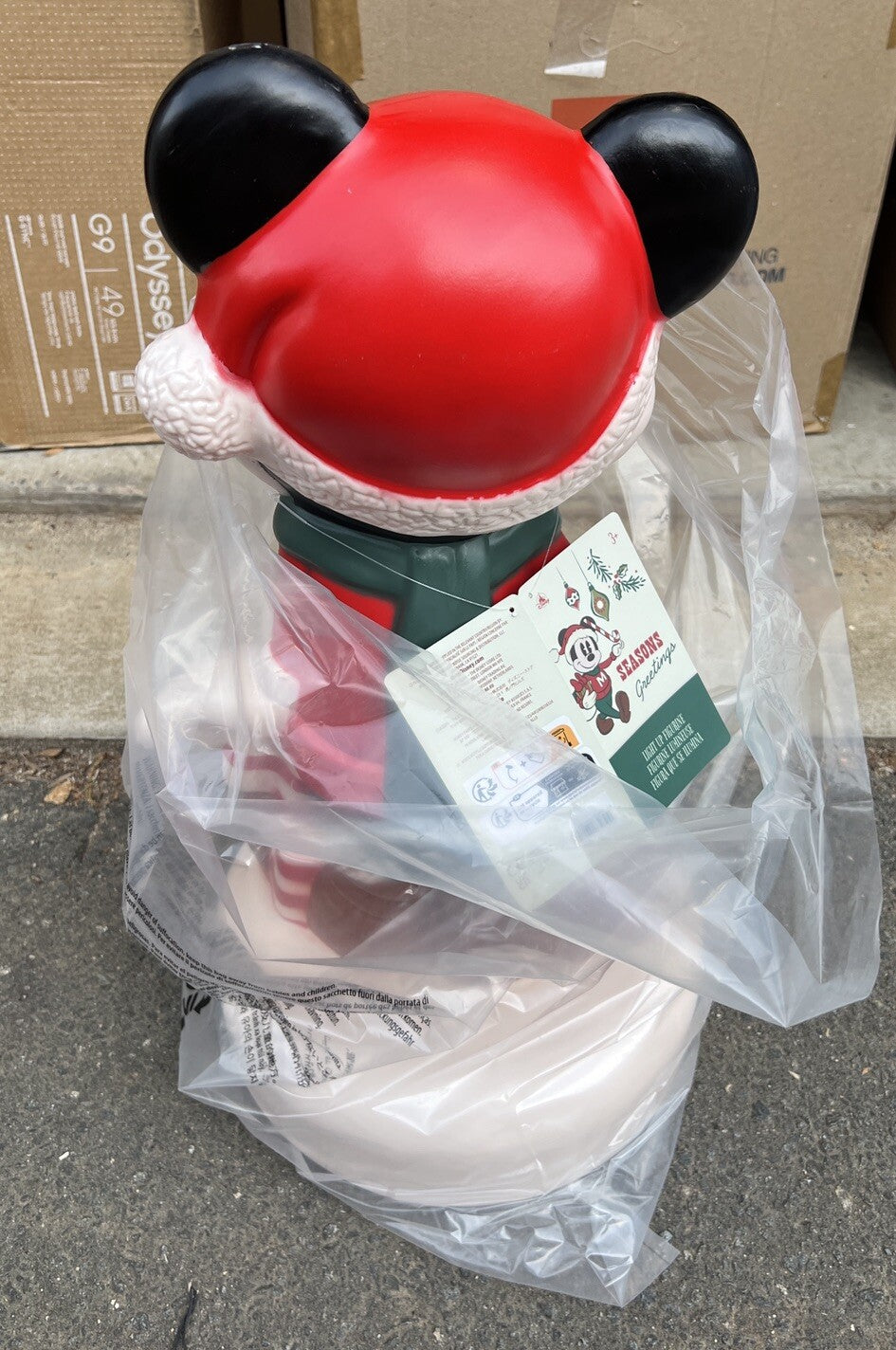 Disney 2022 Christmas Retro Mickey Mouse Large Light Up Figure  Retired DISNEY - KOEEK