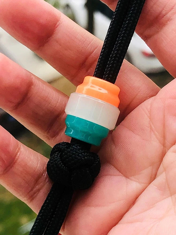 Resin Knife Lanyard Bead Glow in the Dark Paracord Pendant Bracelet Bead EDC 07FC0E-D4 - KOEEK