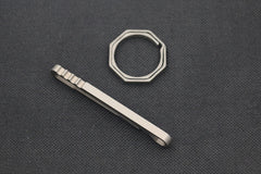 EDC Titanium TC4 Key Chain + Key Ring Belt Clip Molle Pecket Outdoor Tool KCR-8 07FC0E-D4 - KOEEK