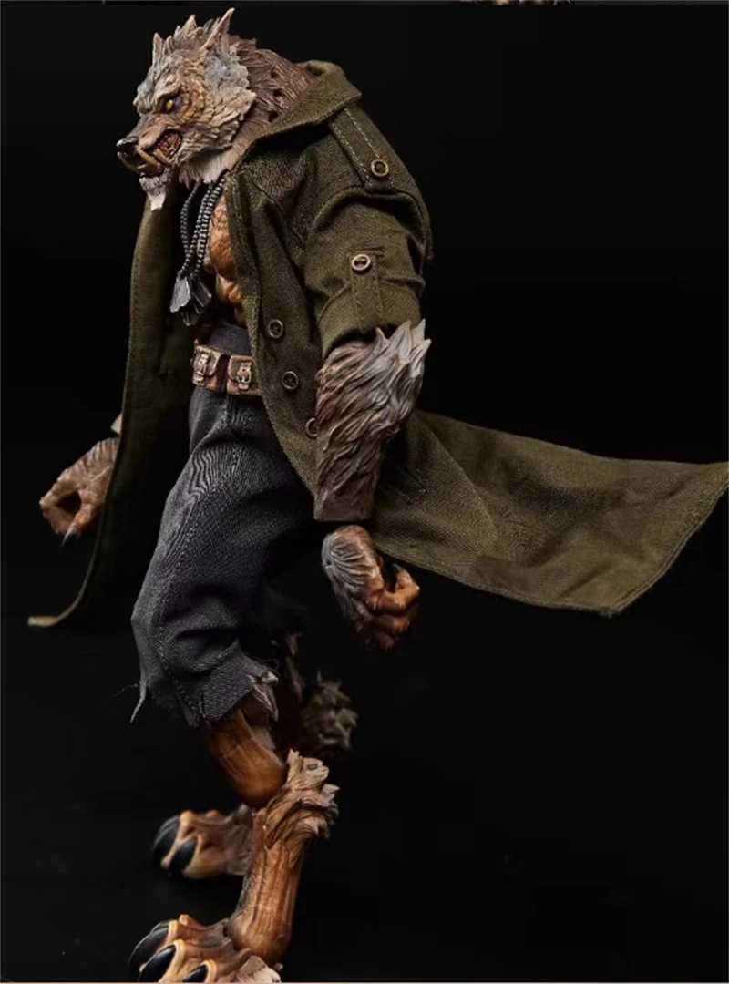 1/12 Custom Wired Army Green Trench Coat+Pants For Maestro Union Werewolf Figure 07FC0E-D4 - KOEEK