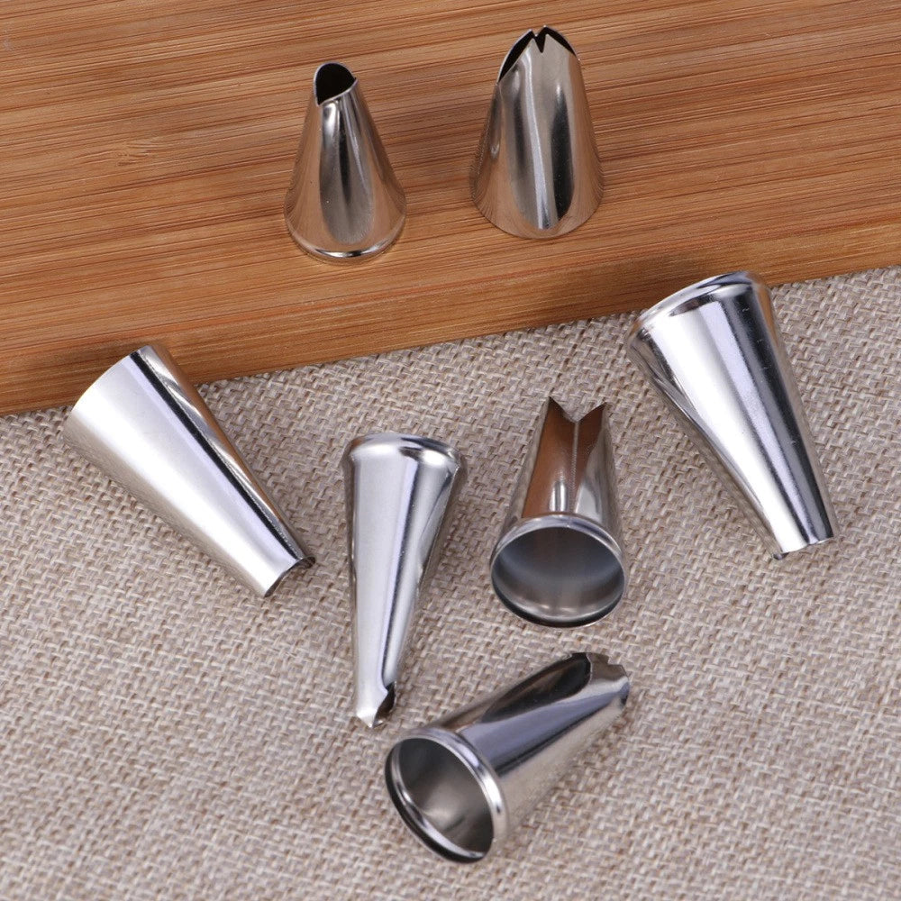 7 PCS Piping Tips for Cake Decorating Decoration Nozzle Cakes Supplies Icing 07FC0E-D4 - KOEEK