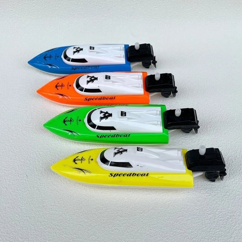 4x Wind-Up Boat Toy for Kids, Clockwork Water Play Model Moves Floats on Water 07FC0E-D4 - KOEEK