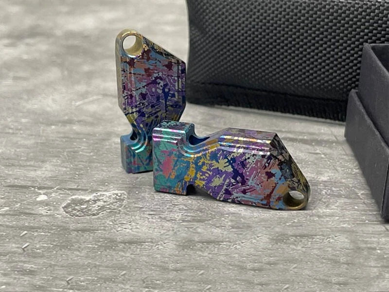 120dB Titanium Alloy Pocket Keychains Whistle EDC Outdoor Survival Training Tool 07FC0E-D4 - KOEEK