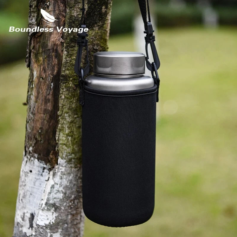 1L Titanium Bottle Leakproof Single-layer Sport Water Bottle 750ml Pot Cup 07FC0E-D4 - KOEEK