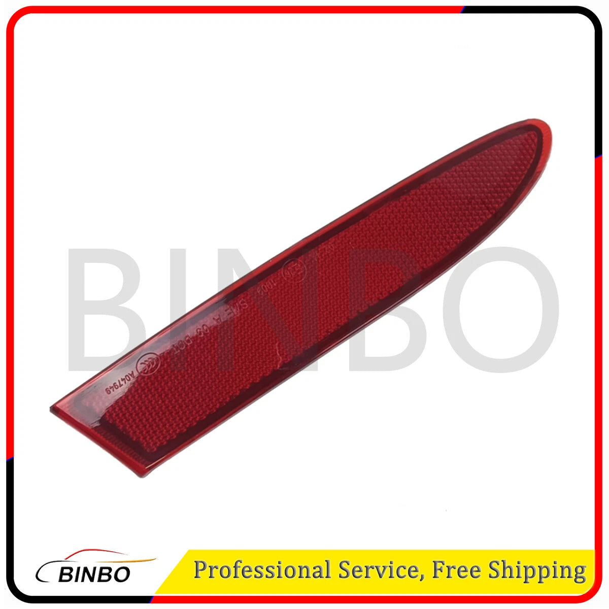 Rear Left Bumper Reflector Light Cover for BMW X3 F25 11-14 63147217315 Red 07FC0E-D4 - KOEEK