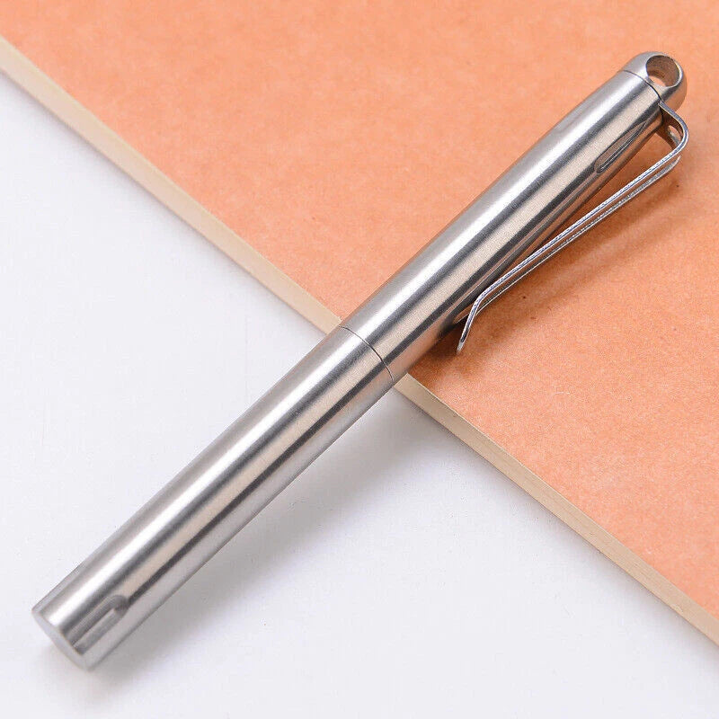 Stainless Steel Writing Pen 3 heads Heavy Duty EDC Ballpoint Pen Survival Tools 07FC0E-D4 - KOEEK