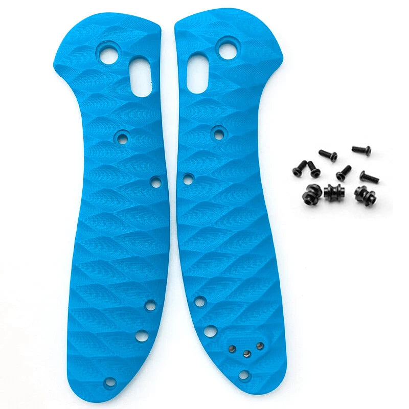 1 Pair Blue Handle Patch G10 Scales for Benchmade Griptilian 551 Folding Knife 07FC0E-D4 - KOEEK
