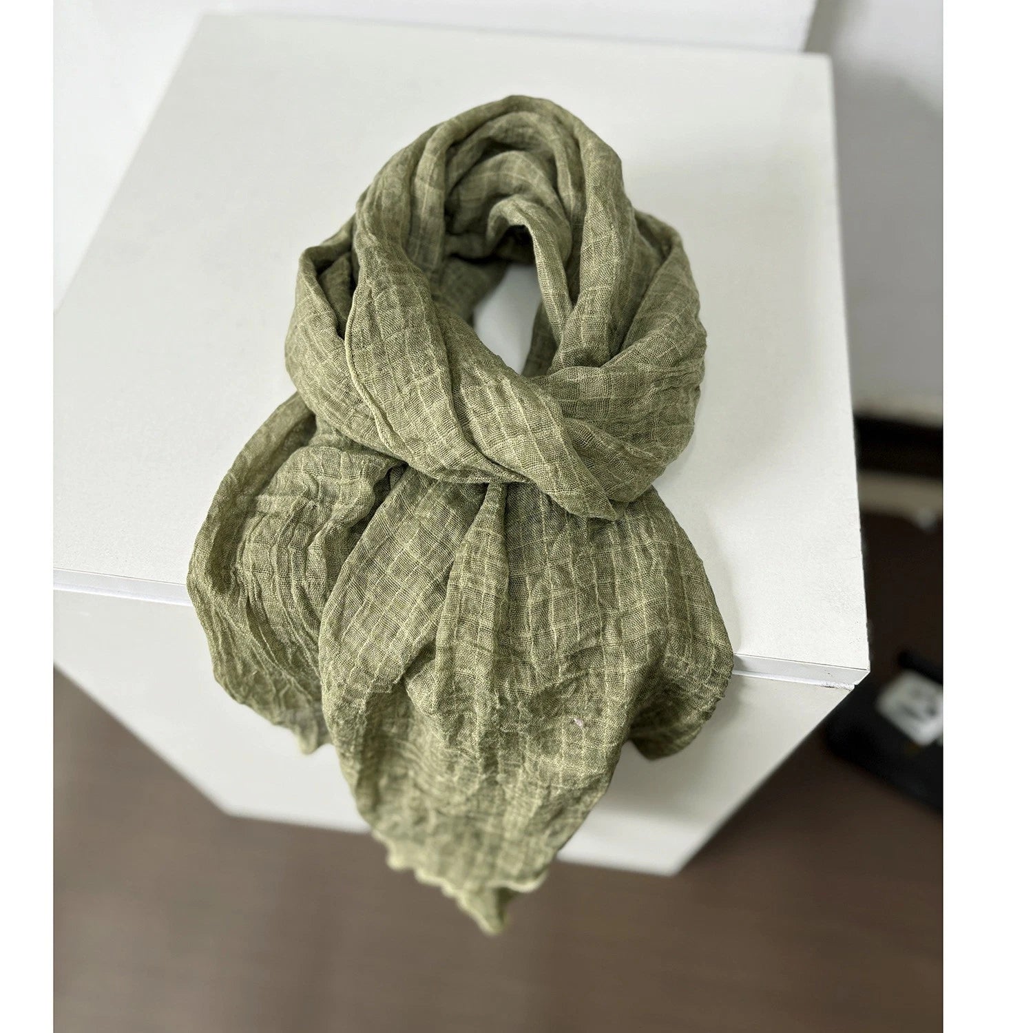 Unisex Plain Color Neutral Plain Color Preppy Thin Scarf  Soft Shawl Bandana 07FC0E-D4 - KOEEK