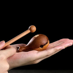 4.3x4.1x7.8cm Wooden Mokugyo Percussion Instrument Carved Wood Meditation Decor 07FC0E-D4 - KOEEK