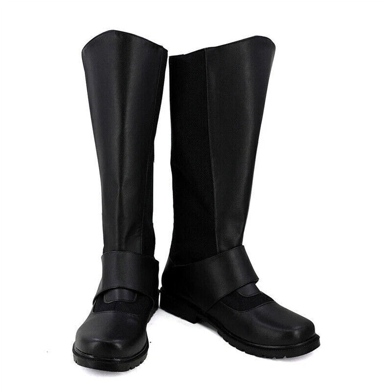 Justice League Batman Bruce Wayne Men Long Boots Cosplay Shoes Boots Halloween 07FC0E-D4 - KOEEK