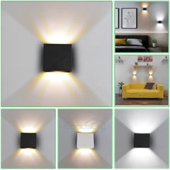 nye Cube LED Vegglamper Moderne Up Down Sconce Belysningsarmatur Lamper Innendørs soverom