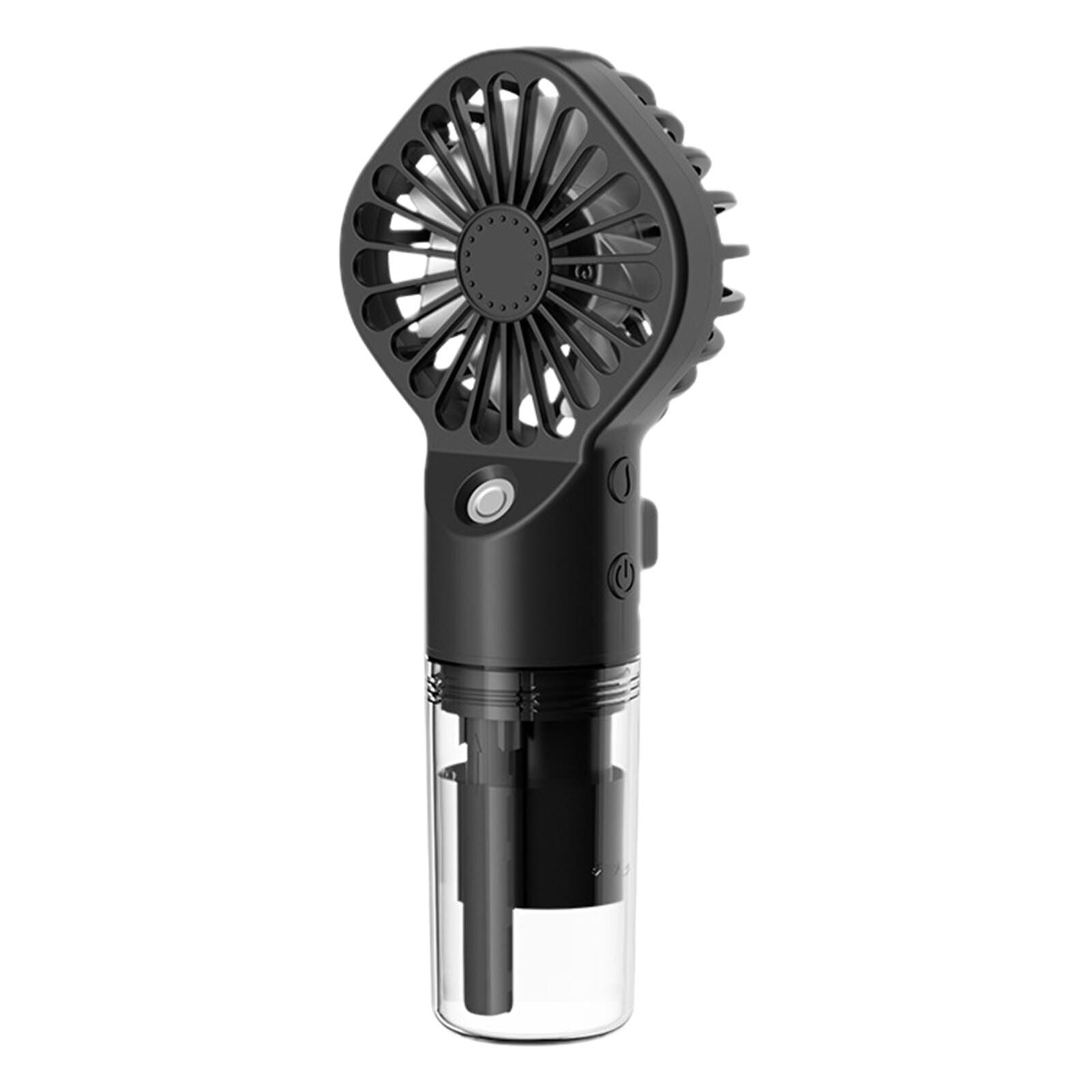 new Portable Fan With Mist USB Rechargeable Fan Mister Portable Outdoor With 4 Speed koeek - KOEEK