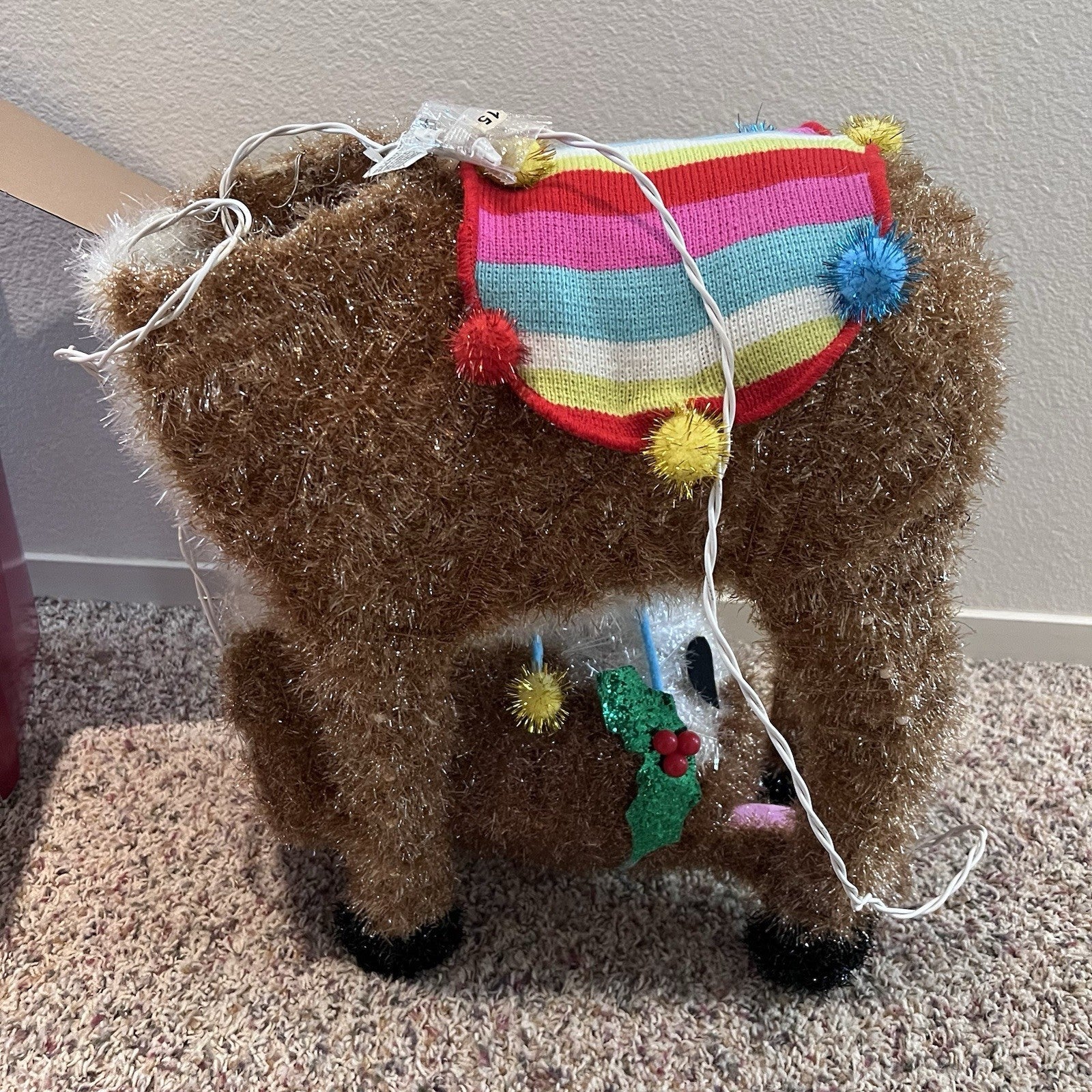 Wondershop Target 32” Tall Lit Tinsel Llama Christmas Light Yard Decor In Box WONDERSHOP - KOEEK