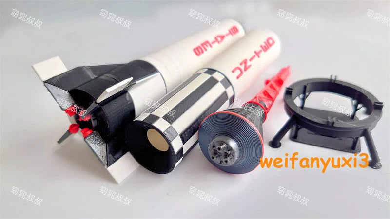 1/72 Scale Red Stone Launch Vehicle Rocket Finished Model Painted Toys Gift 07FC0E-D4 - KOEEK