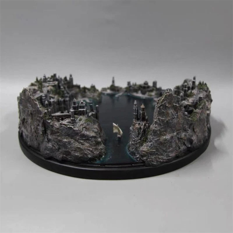 The Lord of the Rings The Hobbit Grey Havens Resin Statue Scene Display Model 07FC0E-D4 - KOEEK