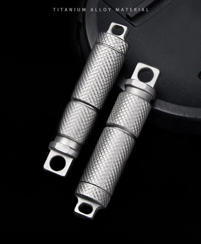 Mini Titanium Alloy Waterproof Case Portable Keychain Pendant EDC Multi Tool 07FC0E-D4 - KOEEK