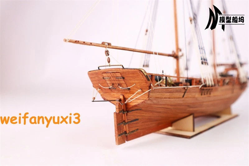 AXEL THROSEN 1810 1/72 400mm 15.8" Norwegian Navy Gunboat Wooden Model Ship Kit 07FC0E-D4 - KOEEK