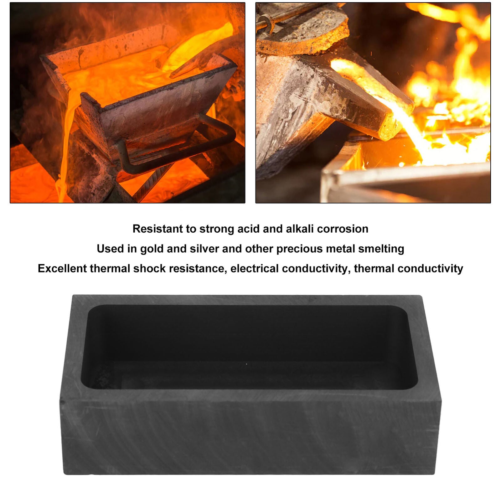 new Casting Graphite Molds Corrosion Oxidation Resistant High Purity Rectangular ABE koeek - KOEEK