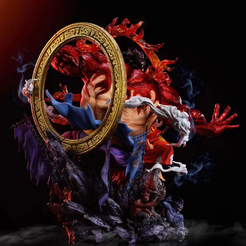 Japan Anime Figure Luffy Gear 4 Wano Kuni GK Statue PVC Model Collectible 35CM 07FC0E-D4 - KOEEK