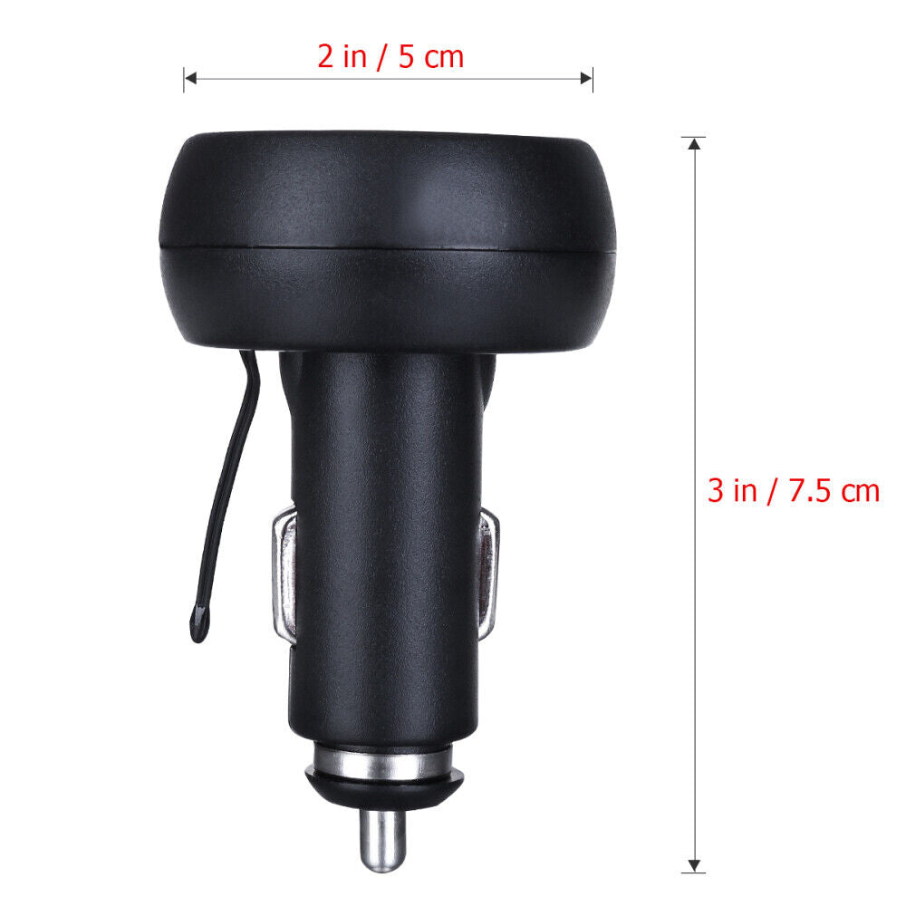 ny bil sigarettenneruttak Lader med termometer 12V Jordfarger Voltmeter