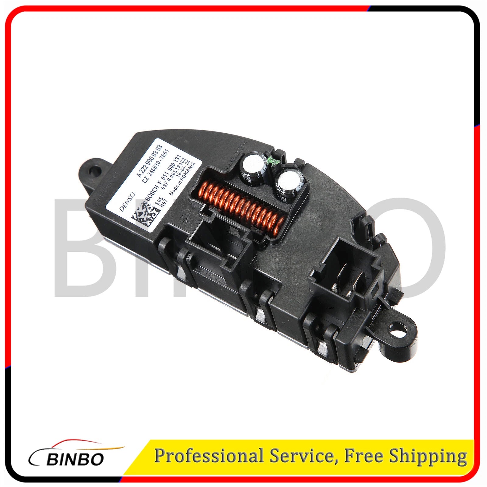 For 13-20 Mercede CLA250 G550 G63 AMG W222 A/C Heater Fan Blower Motor Resistor 07FC0E-D4 - KOEEK