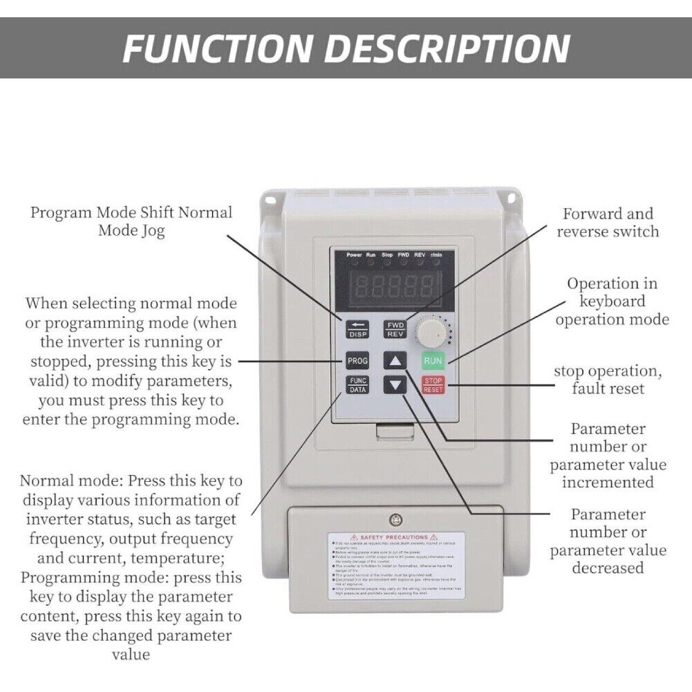 new 1.5KW 220V Variable Frequency Inverter Motor Drive CNC VFD VSD Single To 3 Phase koeek - KOEEK