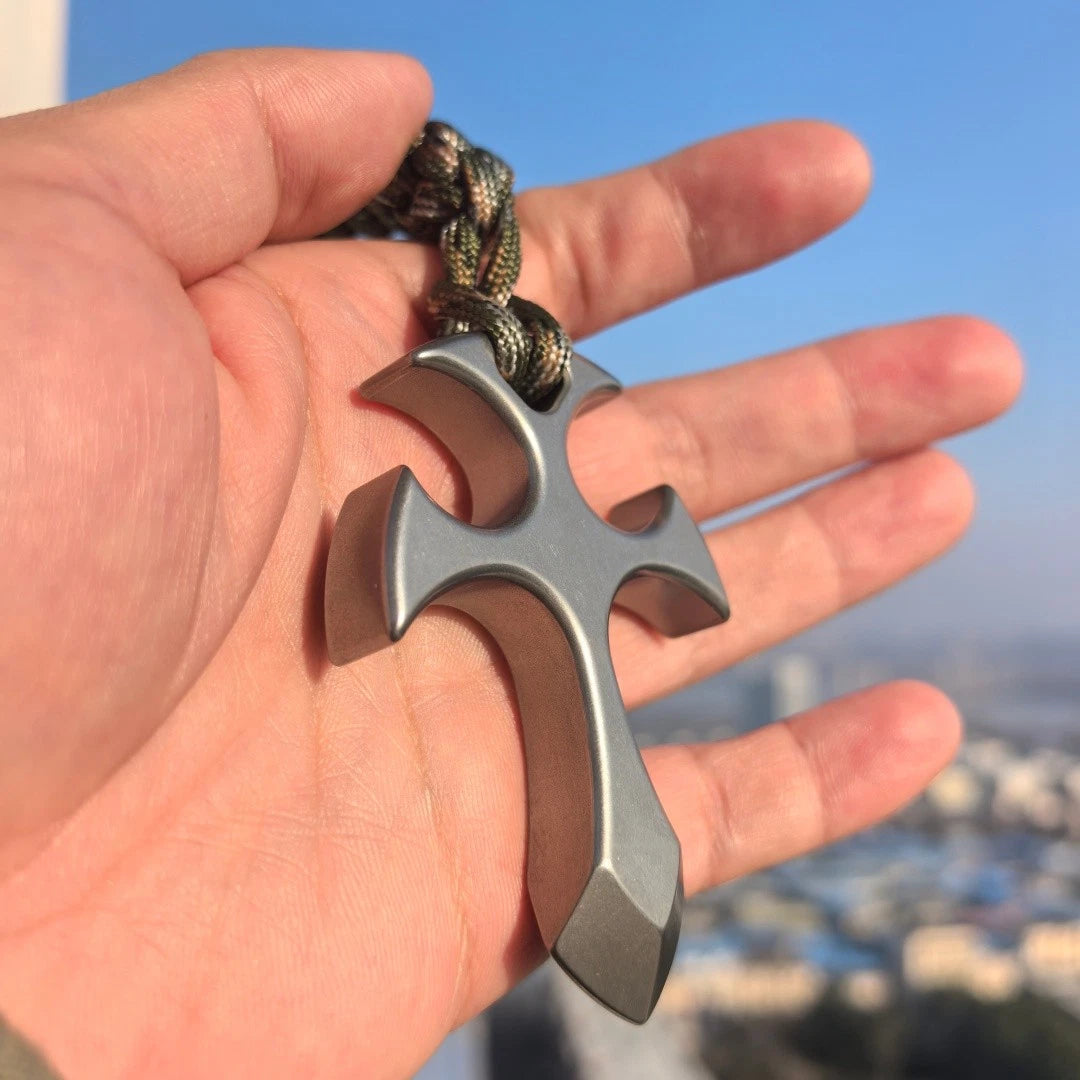 Titanium alloy Cross “Thickened 12mm” EDC Tool Defense. 07FC0E-D4 - KOEEK