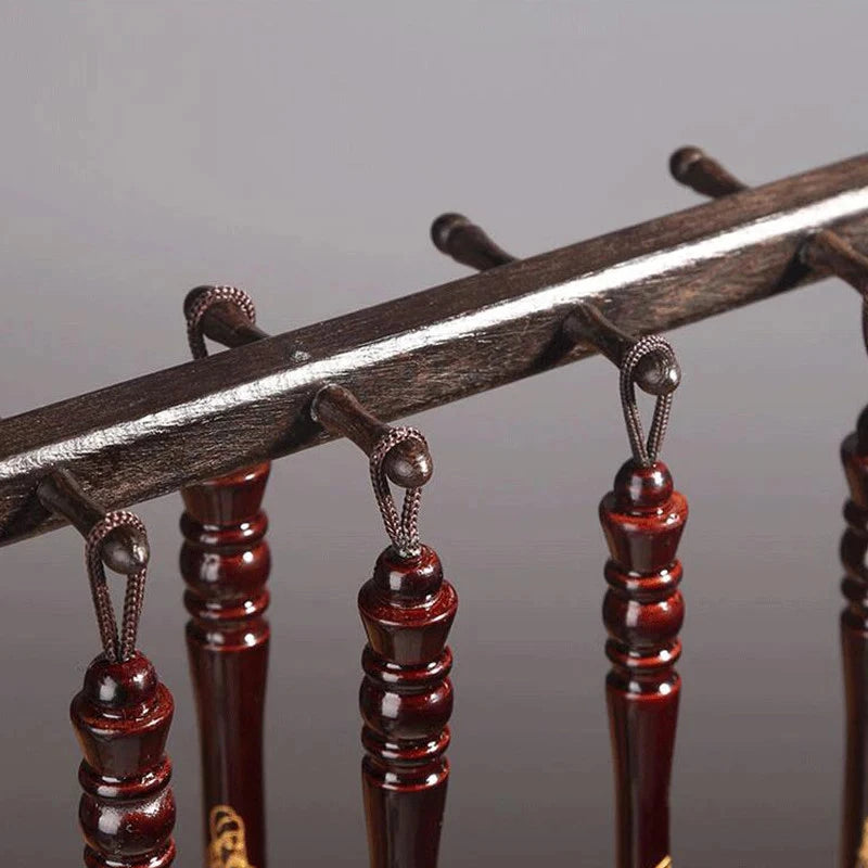 36.5cm Chinese Calligraphy Brush Holder Hanging Traditional Brush Shelf Rest 07FC0E-D4 - KOEEK
