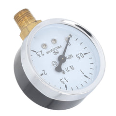 new Pressure Gauge 1/4NPT Transparent Dial Accuracy Level 2.5Pressure Gauge0-2.5Mpa koeek - KOEEK