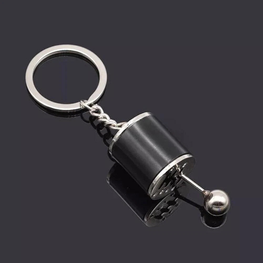 EDC Gear Stick Metal Knob Box Speed'Shift Fidget Toy Keyfob Car Keychains Gift 07FC0E-D4 - KOEEK