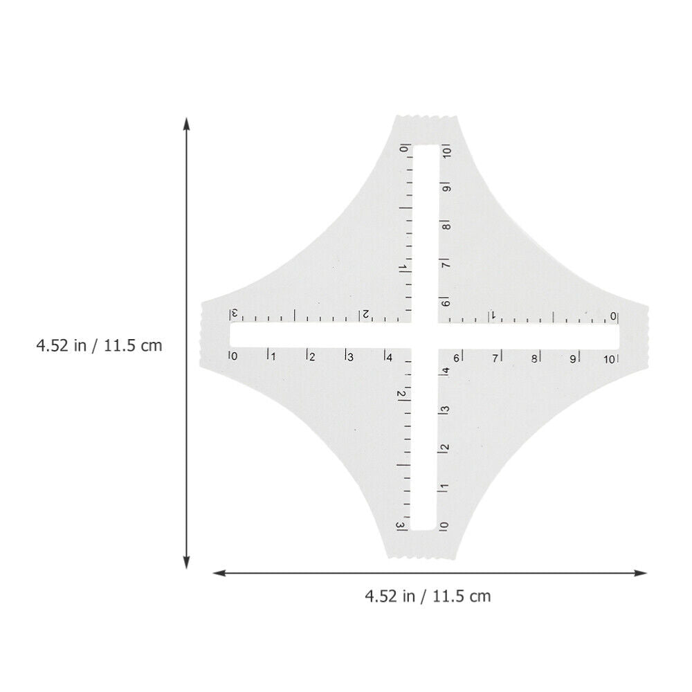 new  Household Quilting Templates Acrylic Density Ruler Durable Wool Sample Weaving koeek - KOEEK