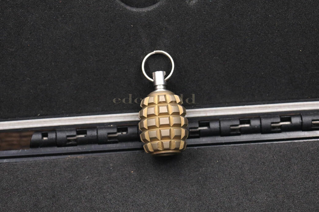 Titanium TC4 EDC Knife Parachute Cord Tool Lanyard Bead Key Chain Pendant DZ-GGT 07FC0E-D4 - KOEEK