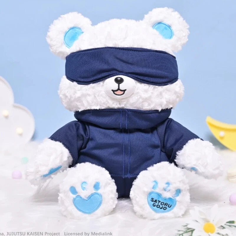 Anime Jujutsu Kaisen Satoru Gojo Plush Teddy Bear Doll Stuffed Toy Cosplay Gift 07FC0E-D4 - KOEEK