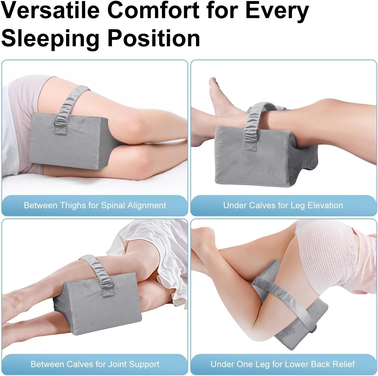 Kneepillow for side sleepers leg pillow for sciaticarelieves back and joint pain 07FC0E-D4 - KOEEK