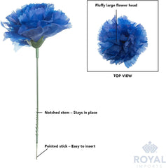 Royal Imported Artificial Carnations - 100 stems, each 5 inches long - Yellow 07FC0E-D4 - KOEEK