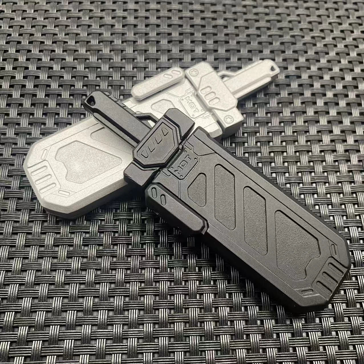 EDC Fidget Spinner Mechanical Ejection Push Card Haptic Slider Stress Relief 07FC0E-D4 - KOEEK