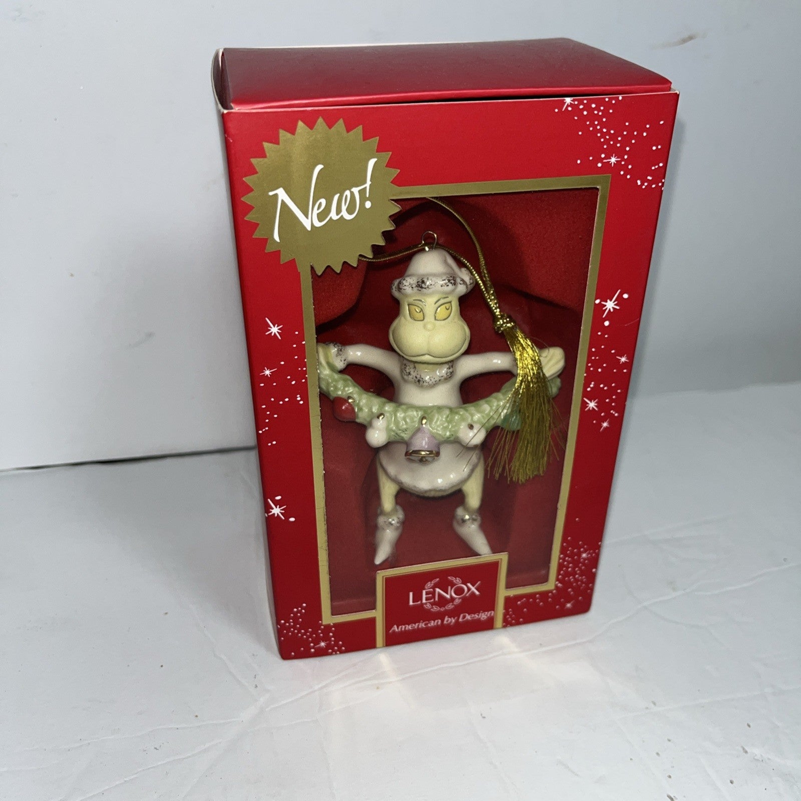 Lenox 2016 Grinch Stealing The Garland Christmas Ornament LENOX - KOEEK