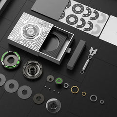 EDC Metal Luminous Fidget Spinner Decompression toys portable Finger Gyro Gifts 07FC0E-D4 - KOEEK