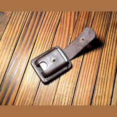 Hand made  Leather Case For Zippo Lighter Full Grain Cowhide Pouch Holder 07FC0E-D4 - KOEEK