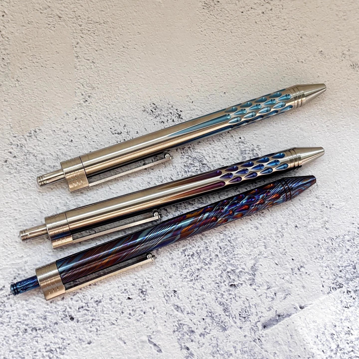 Titanium Alloy Pocket Mechanical Pencil Student Drawing Pens Office Stationery 07FC0E-D4 - KOEEK