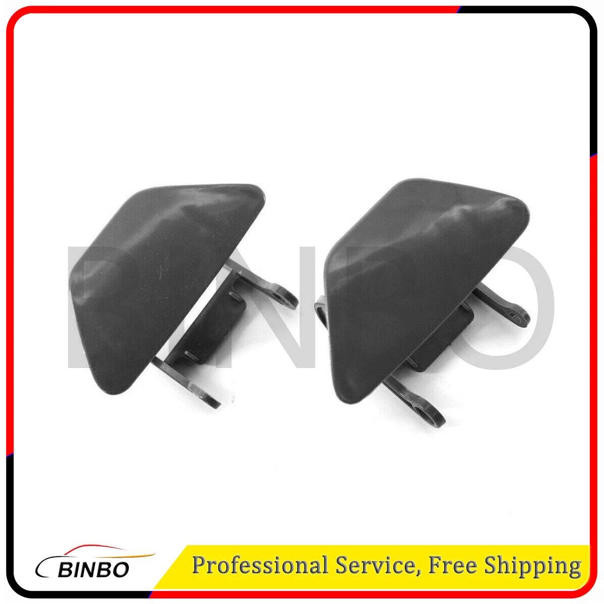 2 Pcs Bumper Headlight Headlamp Washer Cap Cover For BMW 535i F10 F18 2011-2013 07FC0E-D4 - KOEEK