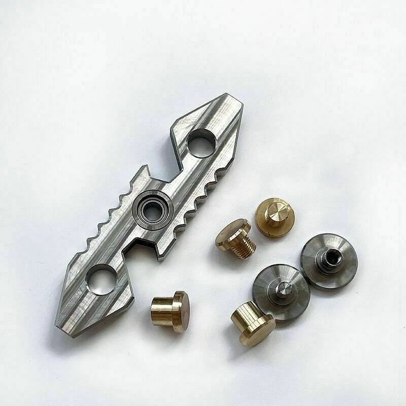 TC4 Titanium Finger Spinner EDC Toy Multi Pry Bar Bottle Opener Crowbar Tool 07FC0E-D4 - KOEEK