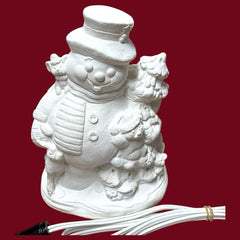 Vintage Wee Crafts Will E Melt Snowman #21540 Lighted Christmas Ready to Paint WEE CRAFTS - KOEEK