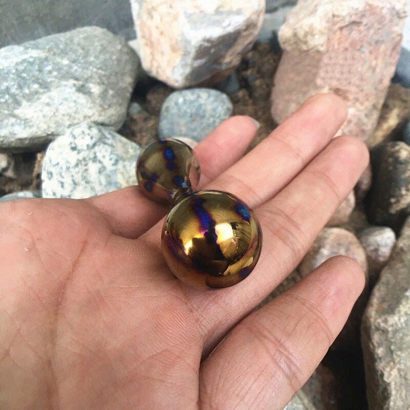 EDC Solid Titanium Begleri Unzip Toys Knucklebone Turn Bone Finger Dumbbell Gift 07FC0E-D4 - KOEEK