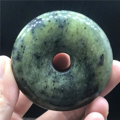 Xiuyu Jade Feng Shui Pendant Hand-Carved Antique Jade Amulet Vintage Stone 07FC0E-D4 - KOEEK
