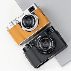 Leather Camera Insert Half Case Bag Cover Suitable For Fujifilm X100Vi 07FC0E-D4 - KOEEK